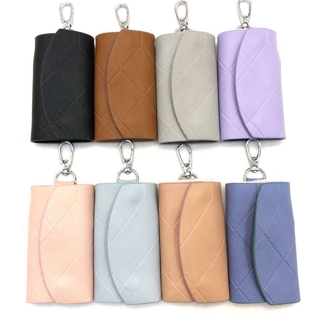 钥匙包女士新款皮革收纳袋钥匙扣便携包包皮革