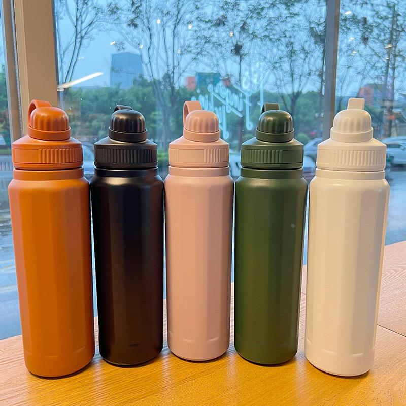 大容量保温杯正品不锈钢水杯高颜值带吸管杯子学生运动水壶定制