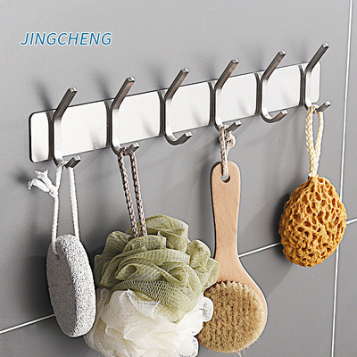 挂钩 不锈钢衣钩粘钩免钉hes Hook挂衣钩衣帽钩 排钩