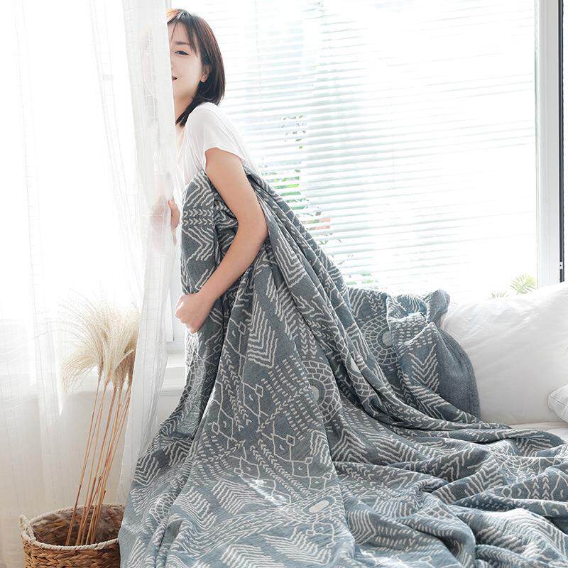 新款棉纱布毛巾被学生宿舍夏季被子单双人空调被情侣毛巾毯定制
