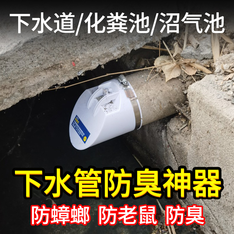 110PVC管防臭阀污水井下水道硅胶农村室外沼气化粪池排污虫鼠返流