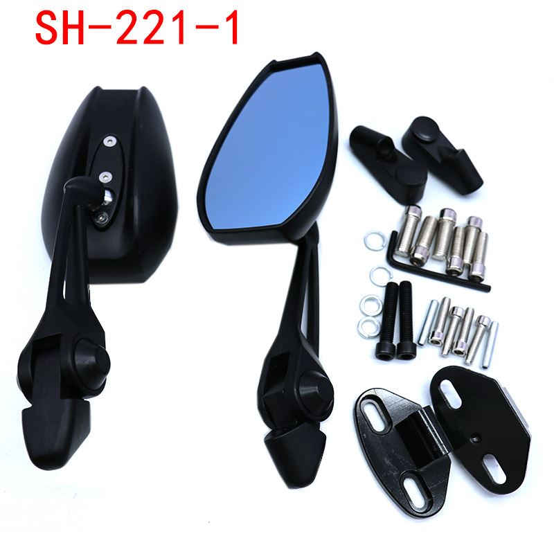 SH-221-1摩托车后视镜倒车镜改装通用镜TANAX /小牛 AOSAE跑车镜
