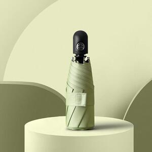 全自动黑胶防晒遮阳伞自动八骨五折伞迷你口袋伞折叠晴雨两用雨伞