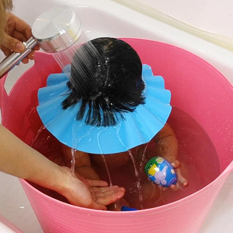 儿童洗头帽加大加厚可调节洗头帽 婴儿洗护用品护耳理发遮阳浴帽