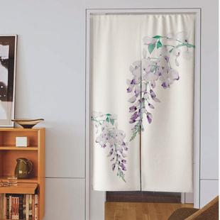 门帘免打孔植被隔断帘半帘卧室厨房试衣间遮挡帘挂帘定制