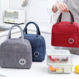 手提包女小包保温饭盒包手拎帆布小号妈妈上班迷你杂物布袋子