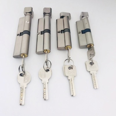 室内房间卧室门锁锁芯铜钥匙铝包铜小葫芦70 80 90 100长通开