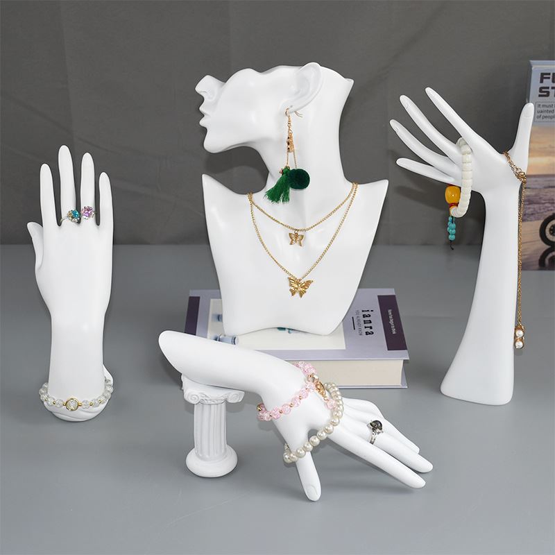 树脂人像模特项链架直供戒指耳钉耳环收纳饰品拍照珠宝展示架