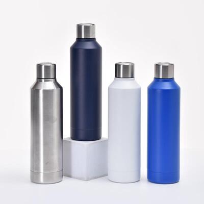 创意不锈钢保温杯双层真空直身太空壶美式小口运动水壶定制