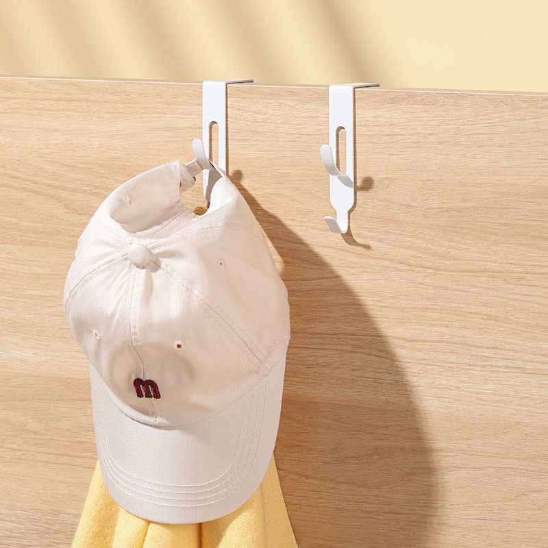 门后挂钩置物架免打孔卧室衣服包包挂架门背式竖款挂衣钩门上排钩