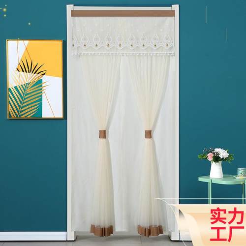新款卧室卫生间厨房门帘防蚊四季纱帘夏季通用隔断帘装饰帘遮丑帘