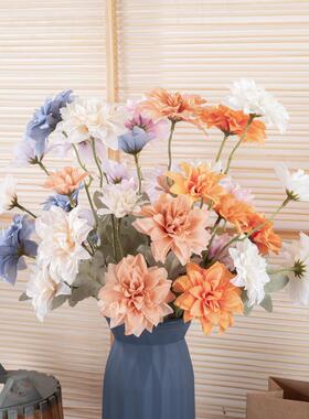 假花绪美小丽花仿真花绿植物婚庆装饰工艺品INS风跨境MW97001定制