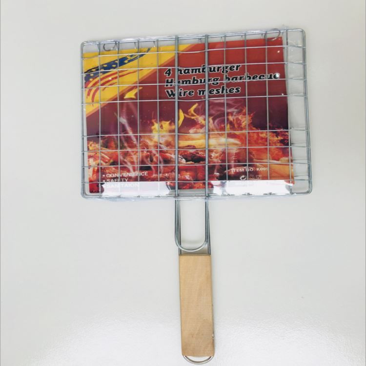 不锈钢折叠烧烤网拆卸便携bbq烧烤网夹烤鱼网蔬菜架烧烤工具