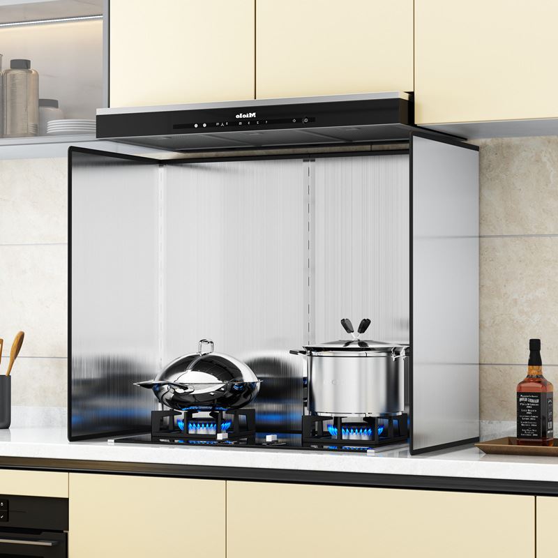 不锈钢厨房炒菜隔热防溅烫隔油烟板可折叠灶台挡油板厨房用品