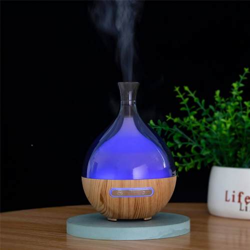 USB加湿器 80ml迷你加湿器木纹香薰机七彩精油扩散器 香氛机