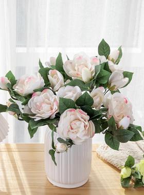 厂家 栀子花仿真花单枝假花婚庆家居装饰外贸GF15265A