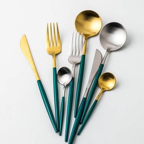 不锈钢牛排刀叉套装葡萄牙刀叉勺西餐餐具甜品勺叉咖啡勺定制