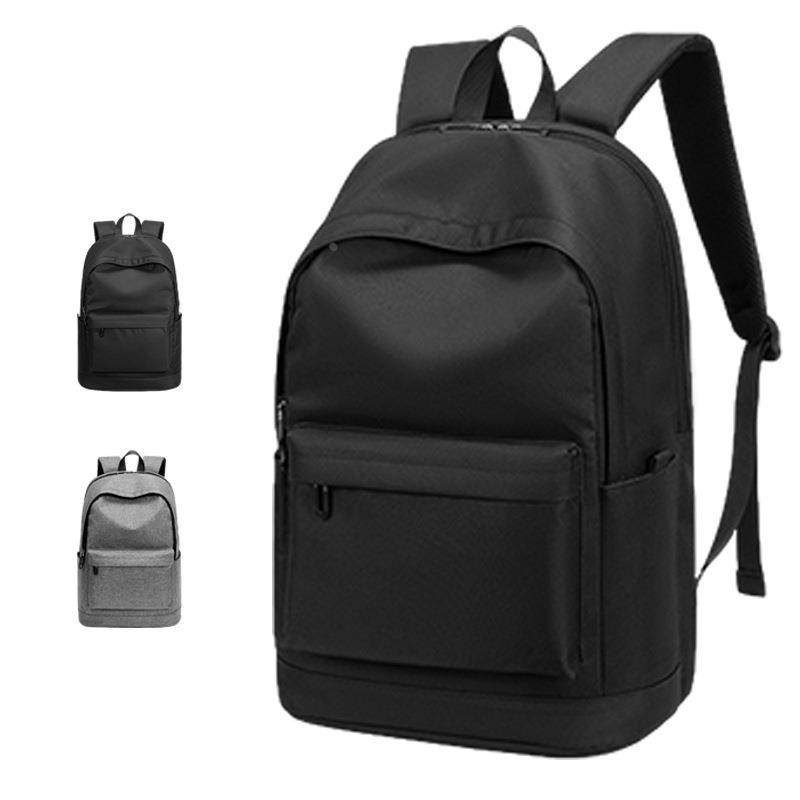 新款商务双肩包 男士简约笔记本电脑包印制logo背包男双肩包