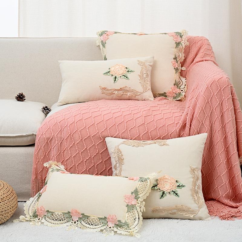 法式复古抱枕欧式高档奢华沙发靠垫客厅靠包腰枕床头靠垫套含芯定