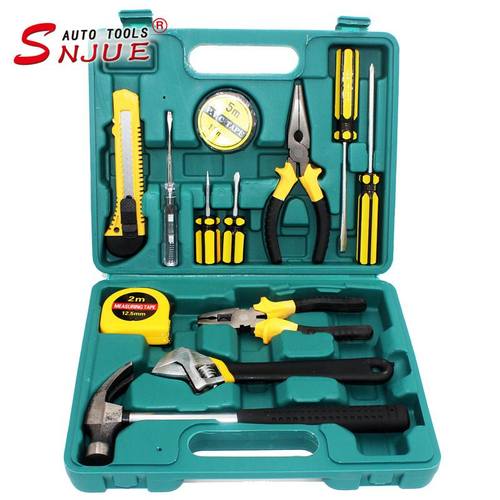 B款13件套五金工具套装礼品组合工具箱车家两用带扳手8013G