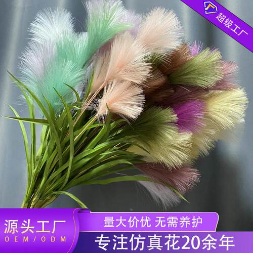羽毛昙花仿真芦苇婚礼路