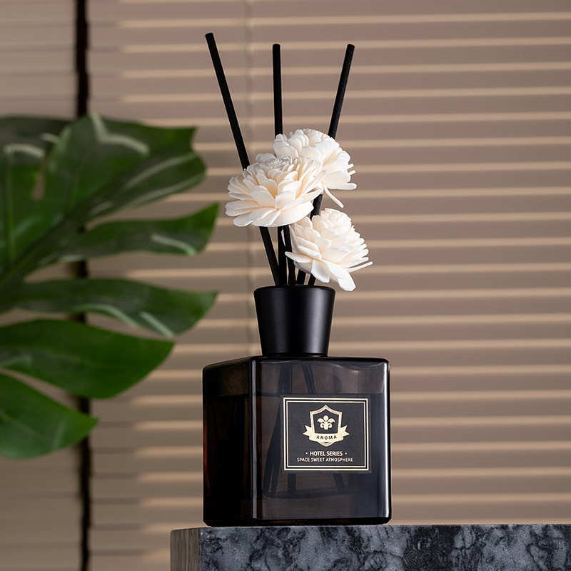 塑封礼盒装大容量280ML 家用 酒店 会所装饰香氛茶色方瓶无火香薰