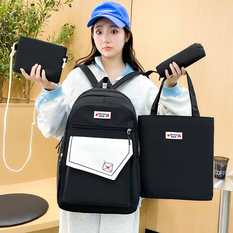 大容量背包男女大学生时尚书包初中高中生通勤旅行电脑个性双肩包