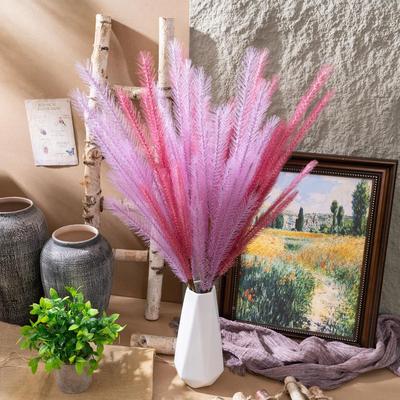 麦芽草仿真花厂家家居狗尾巴装饰婚庆手捧花路引花墙假花MW09911