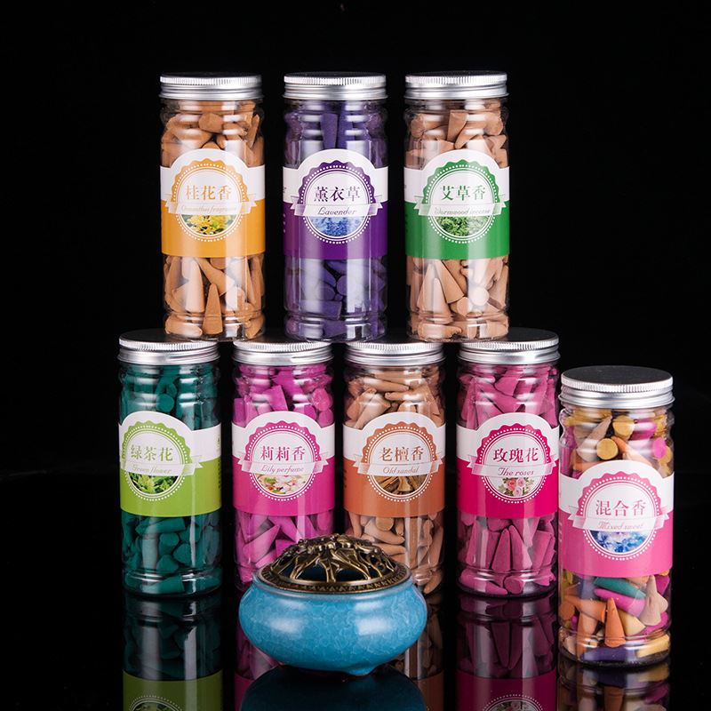 檀香粒花香锥香粒 塔香倒流香粒 厕所香薰卫生香120粒/瓶