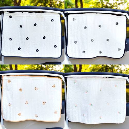 汽车遮阳帘吸盘式儿童卡通款防晒隔热窗帘车载防晒遮阳帘