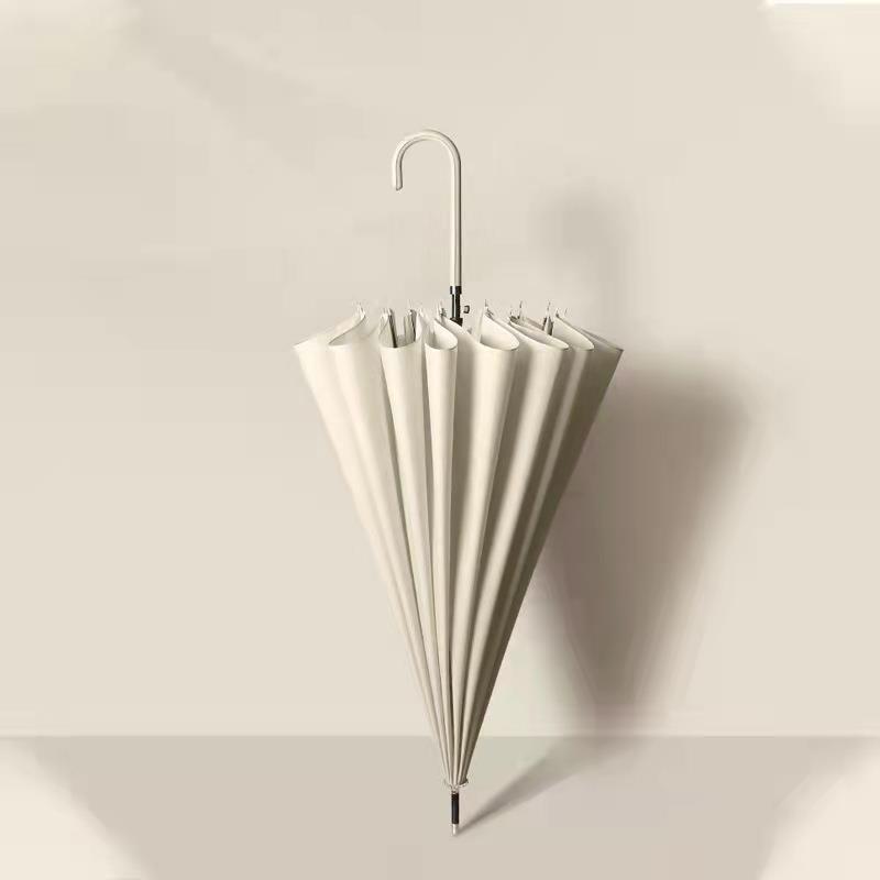 小清新长柄雨伞女晴雨两用日系16骨风双人大号直杆定制logo