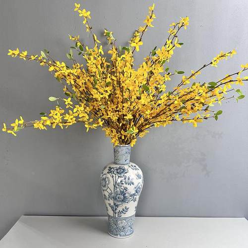 仿真迎春花 婚庆装饰假花 绢花家居装饰花样板房装饰花定制