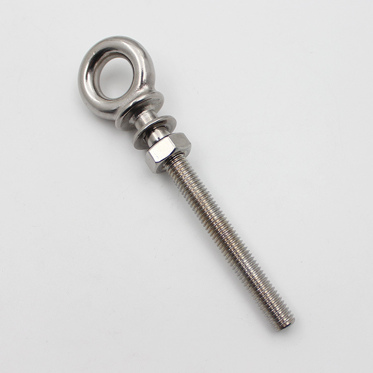 316不锈钢吊环螺栓 船用吊耳秋千螺栓加长吊环螺丝
