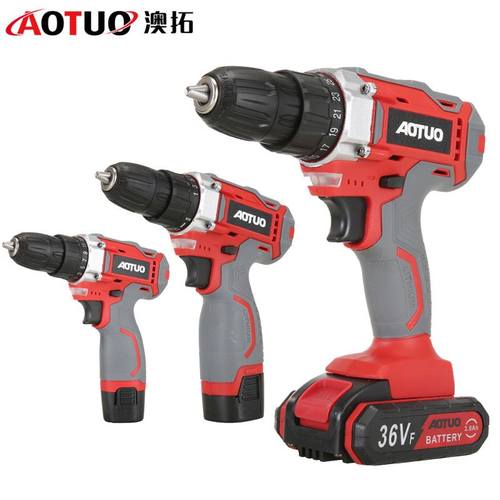 新款多功能大功率打孔器 LED灯锂电钻 电动螺丝刀 充电手电钻