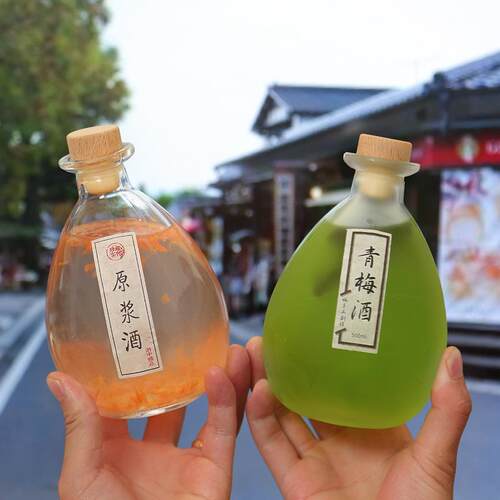 创意果酒瓶自酿泡玻璃青