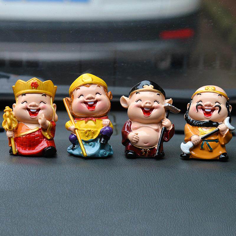 唐僧四师徒  汽车摆件q版西游记搞笑表情人物创意家居装饰品礼物