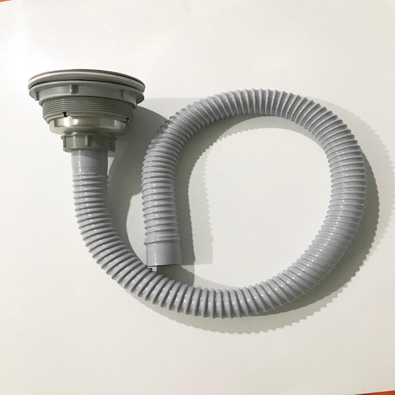 洗衣柜带管加长下水管 菜盆双槽单槽下水管 塑料下水器配件定制