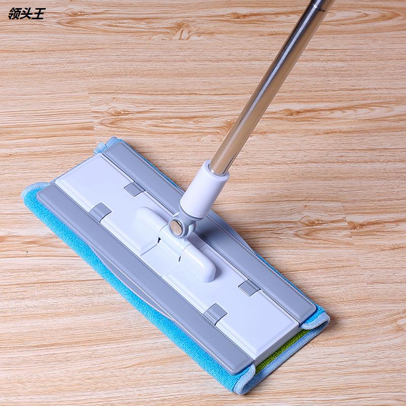 拖把布拖地毛巾平板拖把替换布吸水加厚地拖配件夹固式夹板拖布头