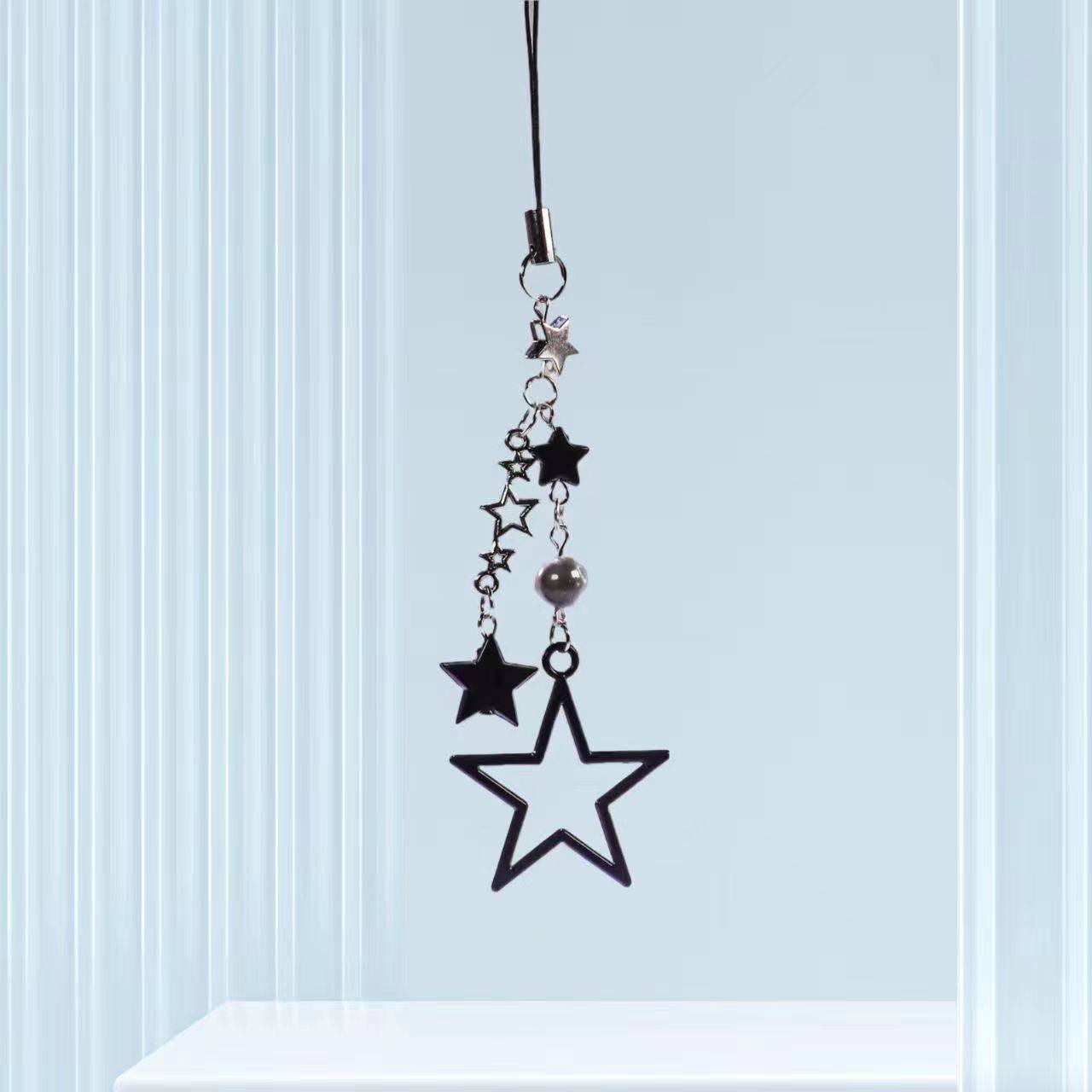 镂空星星串珠咕本链卡册手机链相机ccd链挂件甜酷千禧辣妹潮