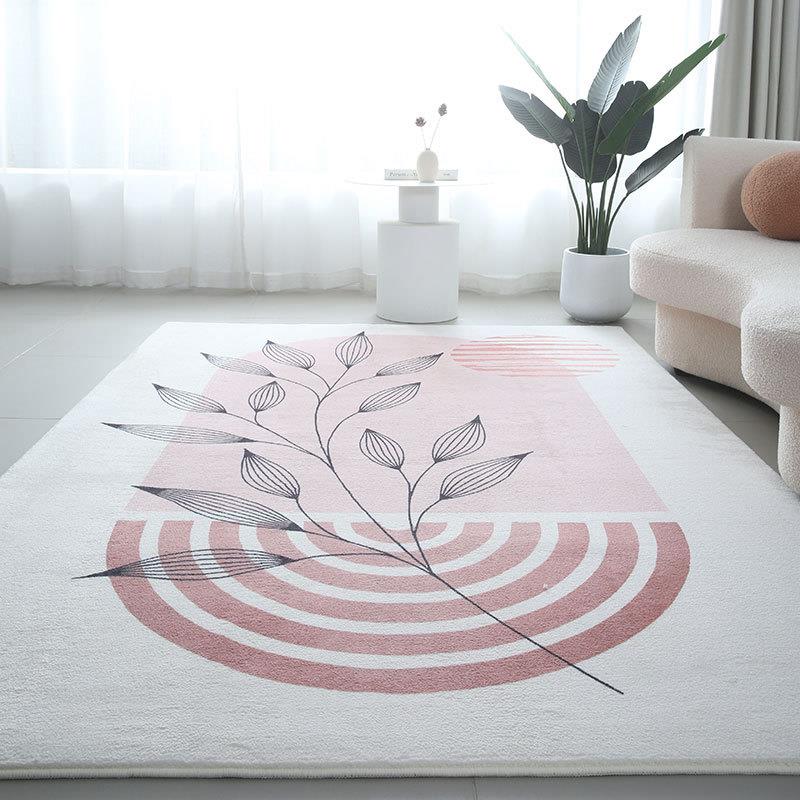 家用仿客厅地毯轻奢宅寂风可机洗沙发毯防滑茶几毯整铺床边毯定制