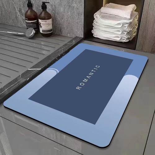 仿硅藻泥浴室吸水地毯卫生间门口地垫不打滑洗手间地毯地垫定制