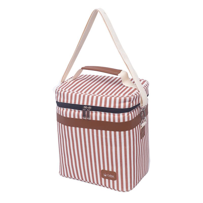 新款六瓶装名酒保温袋格层5毫米帆布便当包户外野餐包2厘米棉