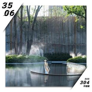 不锈钢镂空帆船抽象人物水景仿真诗人乘船售楼部景观大型定制雕塑