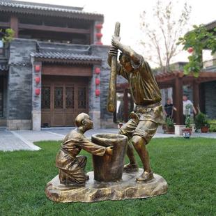 户外农耕主题文化人物仿铜玻璃钢摆件公园商业街景观小品酒店软装