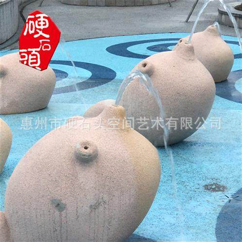 户外公园林景观仿真海洋动物模型河豚玻璃钢雕塑水景装饰摆件