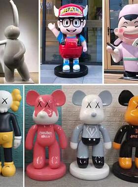 玻璃钢吉祥物卡通雕塑定制大型动漫卡通精品模型商场美陈公仔摆件
