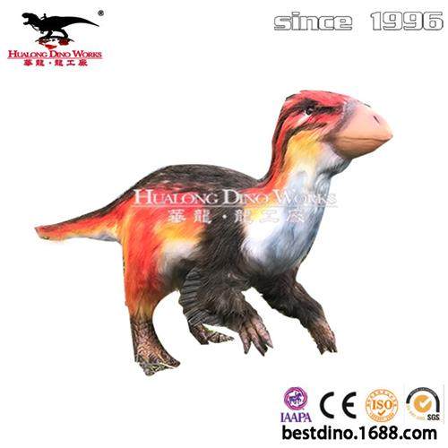 设计仿真鸭嘴龙粘毛产品恐龙模型产品主题公园使用