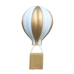 欢迎回家摆件玻璃钢铁艺房地产营销中心小提琴热气球雕塑