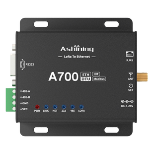 LoRa网关232/485转以太网云平台服务器数传电台通信模块TCP/UDP