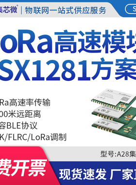 集芯微SX1281无线LoRa模块2.4G远距离通信BLE高速率传输低功耗